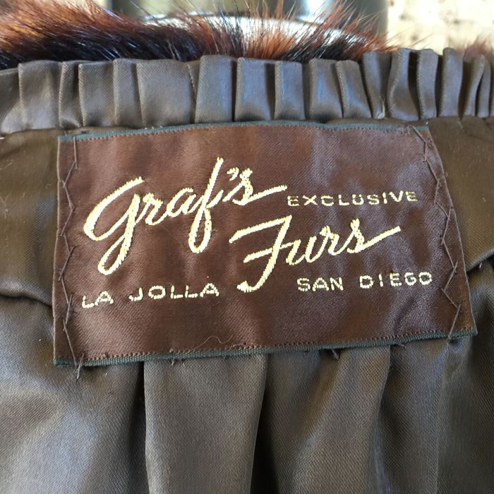 Dark Brown Graf's Furs La Jolla Fur Short Coat [Photo 3]
