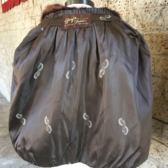 Dark Brown Graf's Furs La Jolla Fur Short Coat [Photo 5]