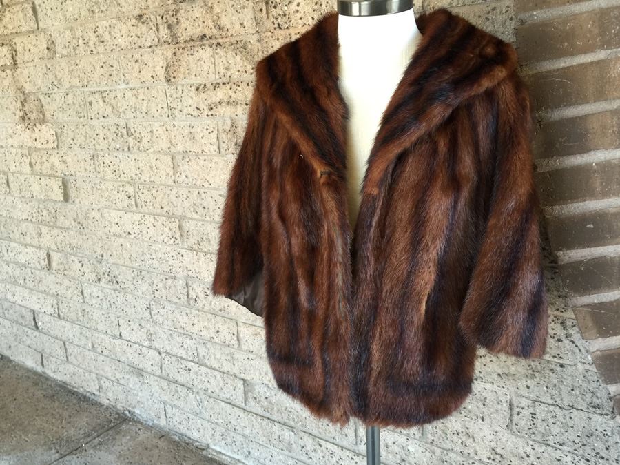 Dark Brown Graf's Furs La Jolla Fur Short Coat [Photo 1]