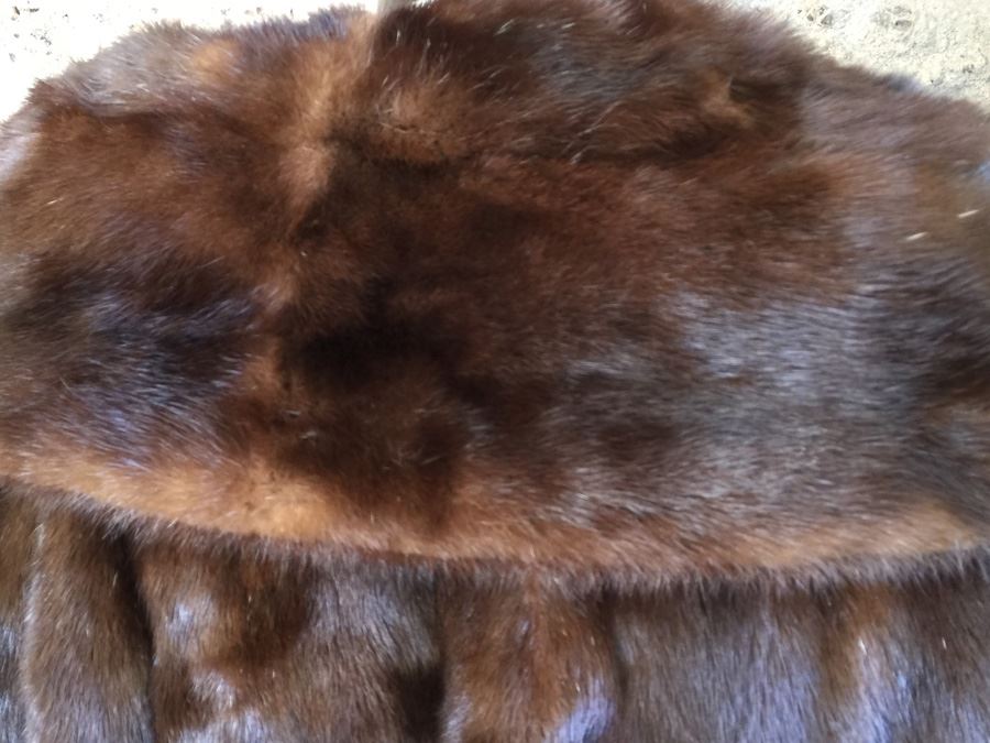 Ransohoffs Dark Brown Fur Half Sleeve Short Coat [Photo 3]