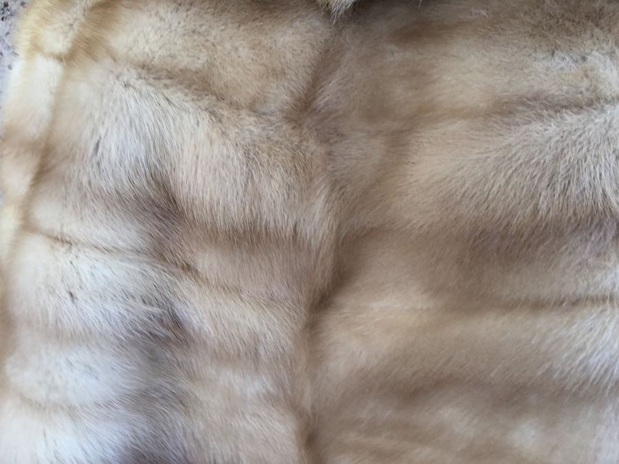Light Color Fur Shawl [Photo 3]