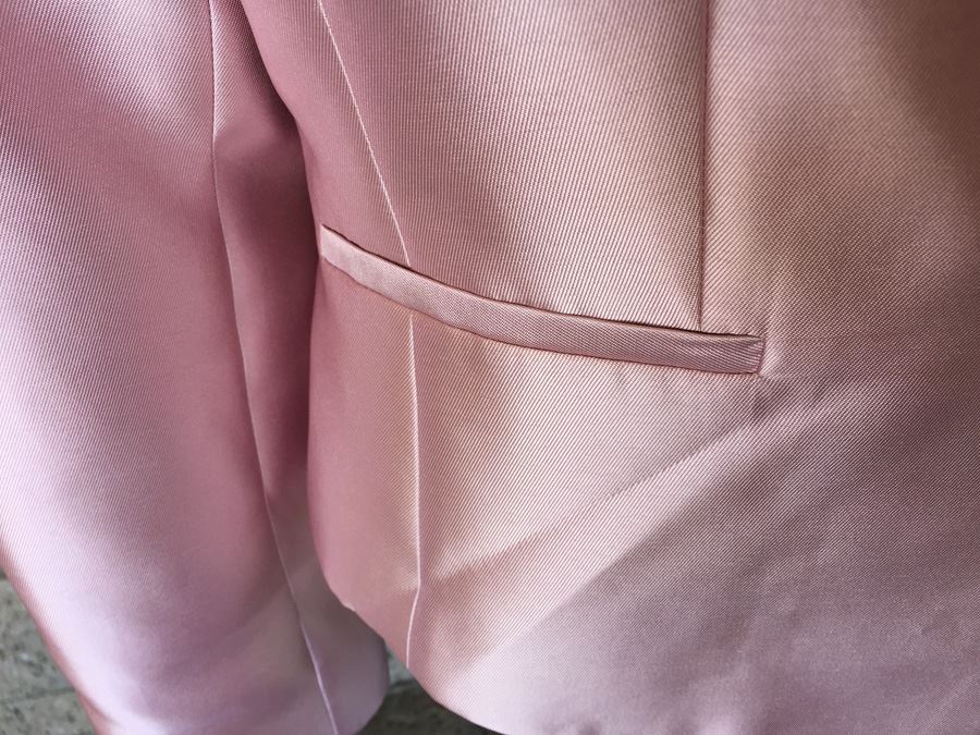 Tahari Luxe Pink Sateen Size 10 Dress Coat [Photo 4]