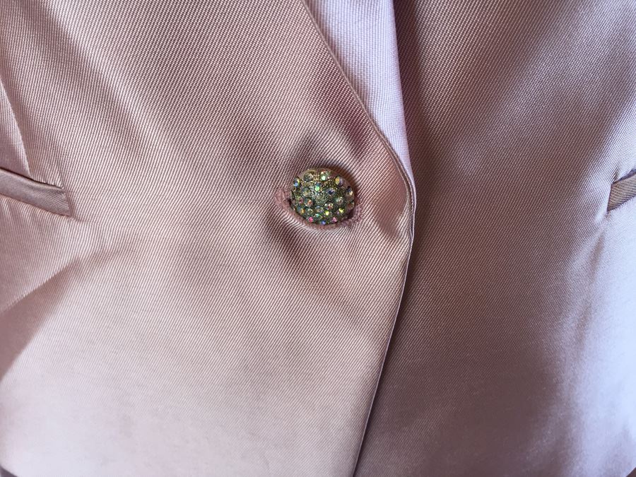 Tahari Luxe Pink Sateen Size 10 Dress Coat [Photo 3]