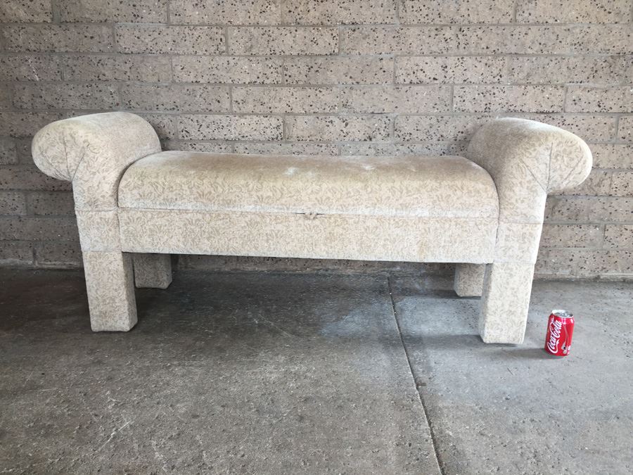 Upholstered Bench With Storage [Photo 1]