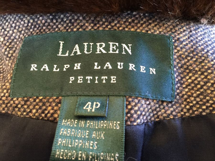 Ralph Lauren 4P Tweed Women's Business Skirt Suit  [Photo 9]