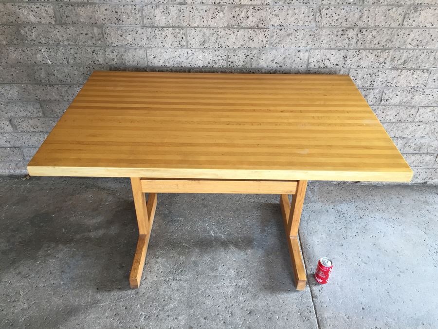 Vintage Butcher Block Table [Photo 4]