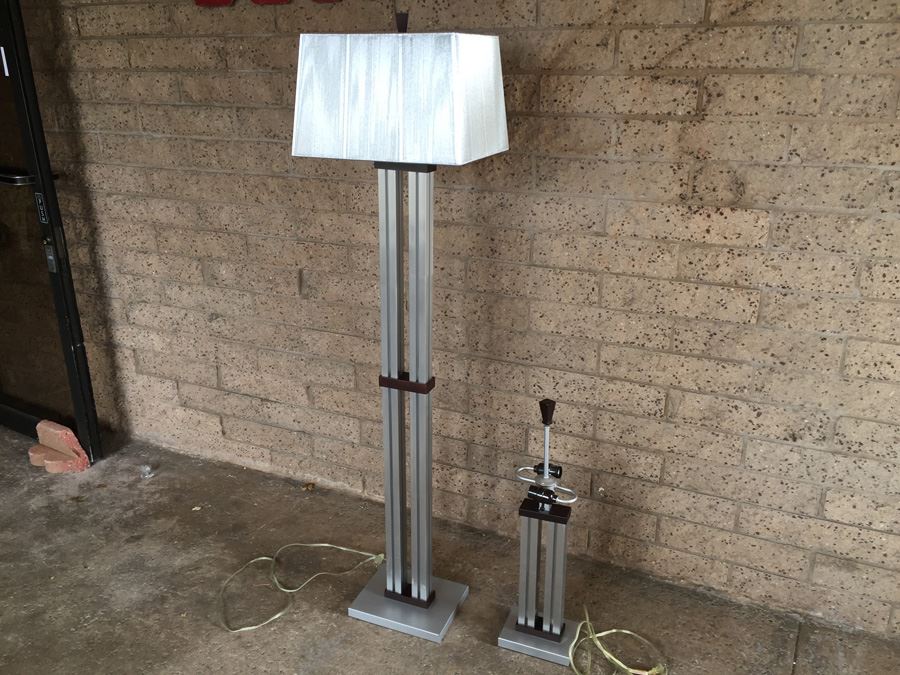Modern Silver Floor And Table Lamp [Photo 3]