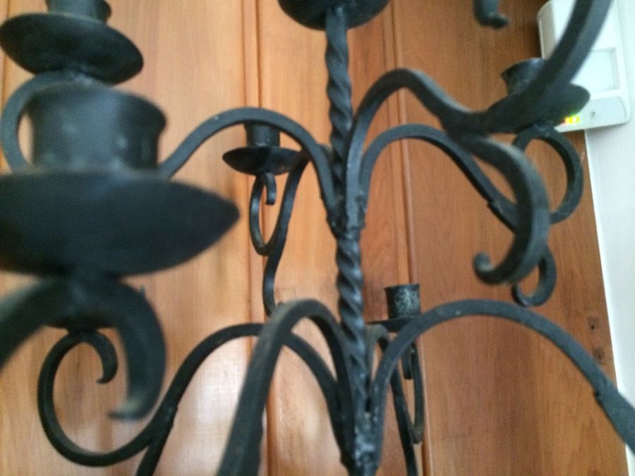 Pair of Wrought Iron Candleabras [Photo 7]