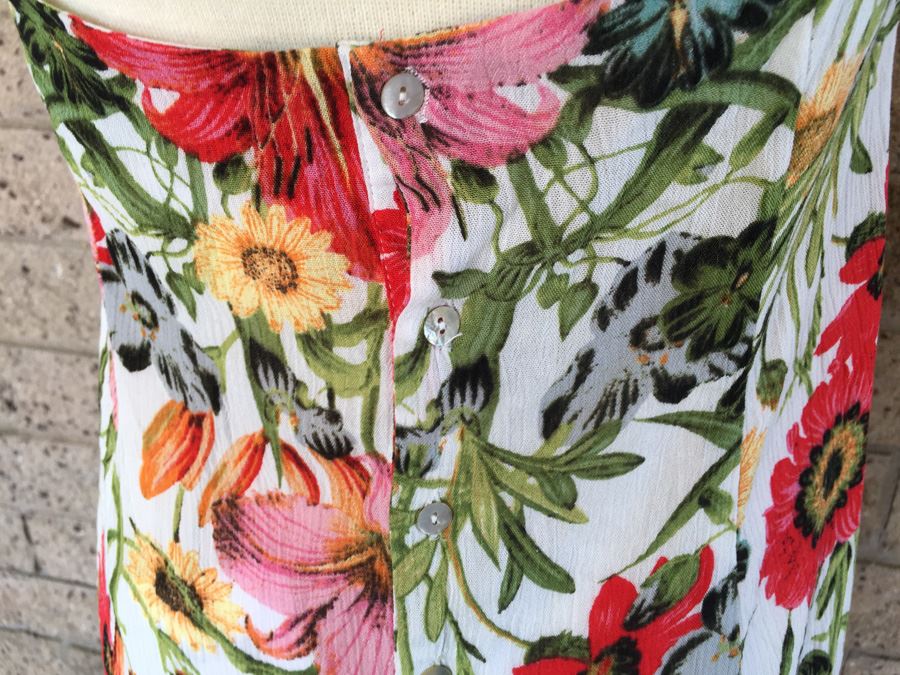 Full Length Floral XS Some Days Lovin Halter Style Dress [Photo 5]