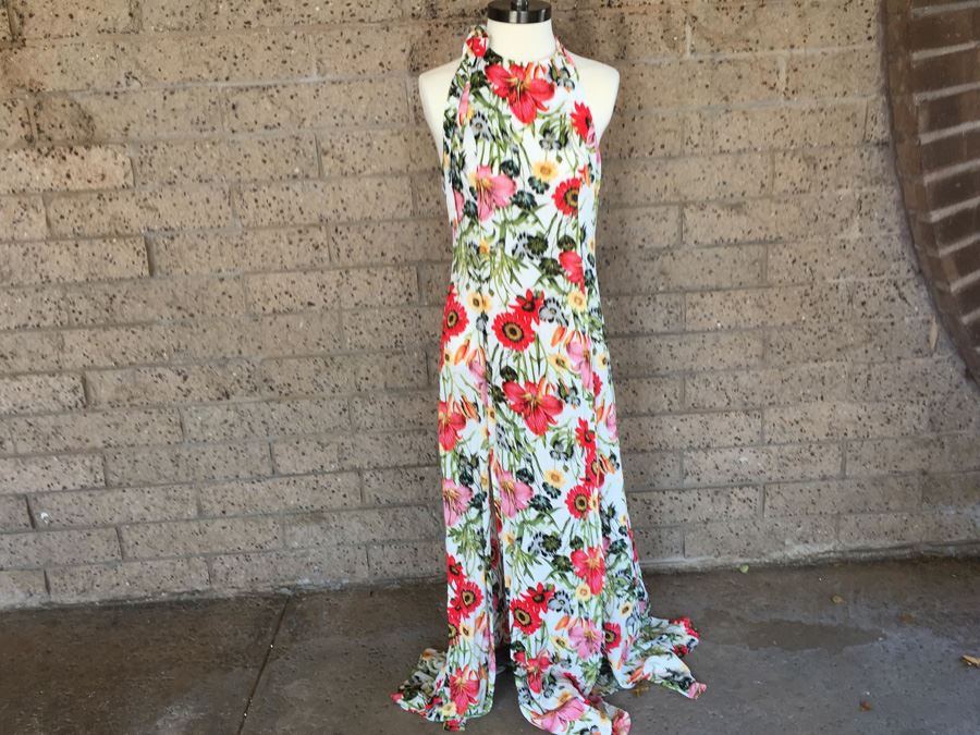 Full Length Floral XS Some Days Lovin Halter Style Dress [Photo 1]