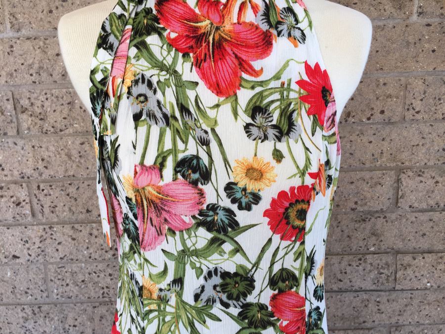 Full Length Floral XS Some Days Lovin Halter Style Dress [Photo 3]