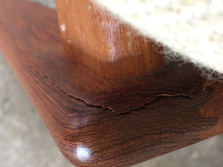 Set Of 4 Mid-Century Modern Teak Dining Chairs Need Reupholstering [Photo 12]