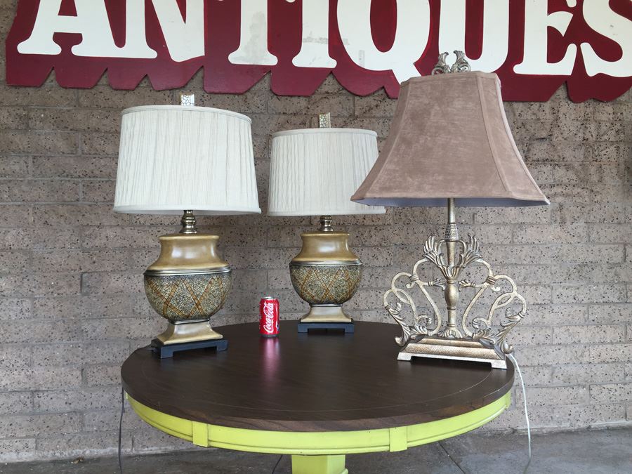 (3) Uttermost Table Lamps [Photo 1]