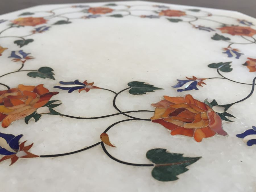 Beautiful Inlaid Marble Top From India [Photo 8]