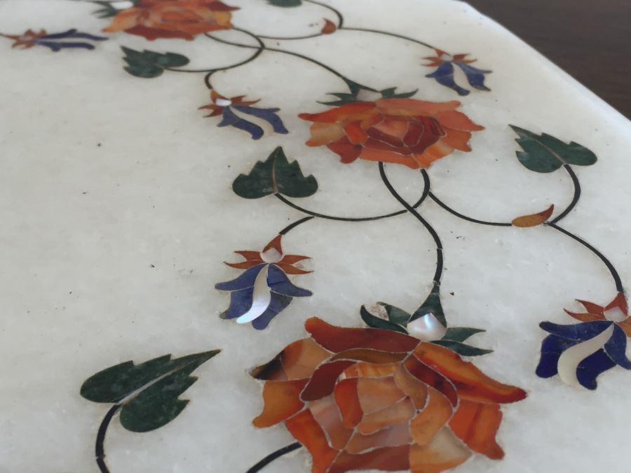 Beautiful Inlaid Marble Top From India [Photo 6]