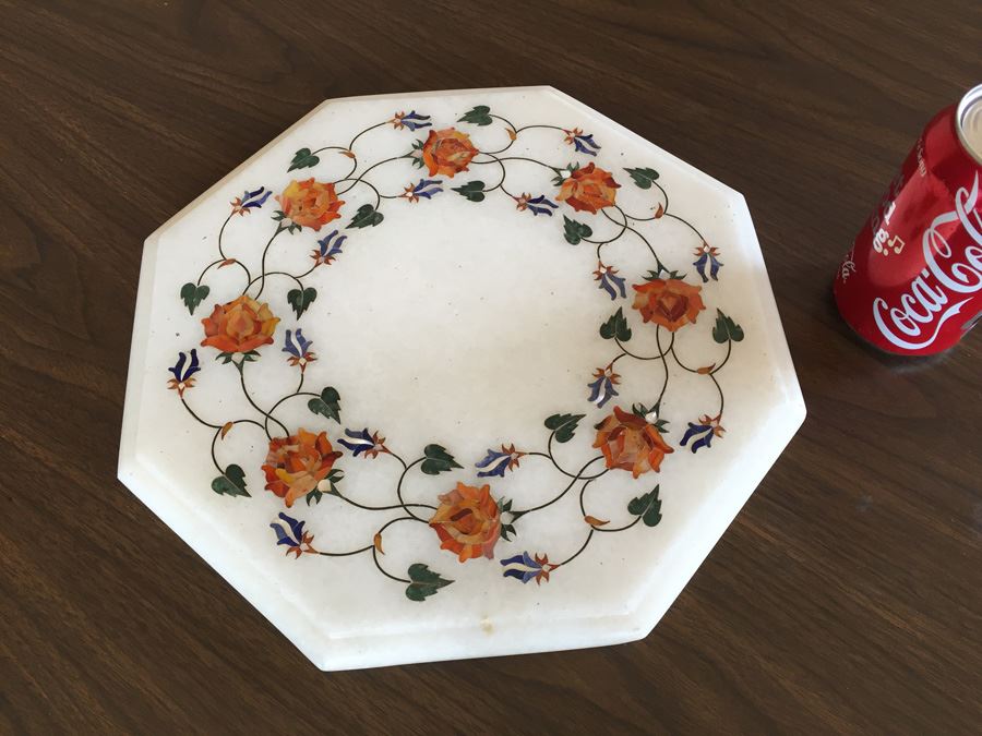Beautiful Inlaid Marble Top From India [Photo 1]