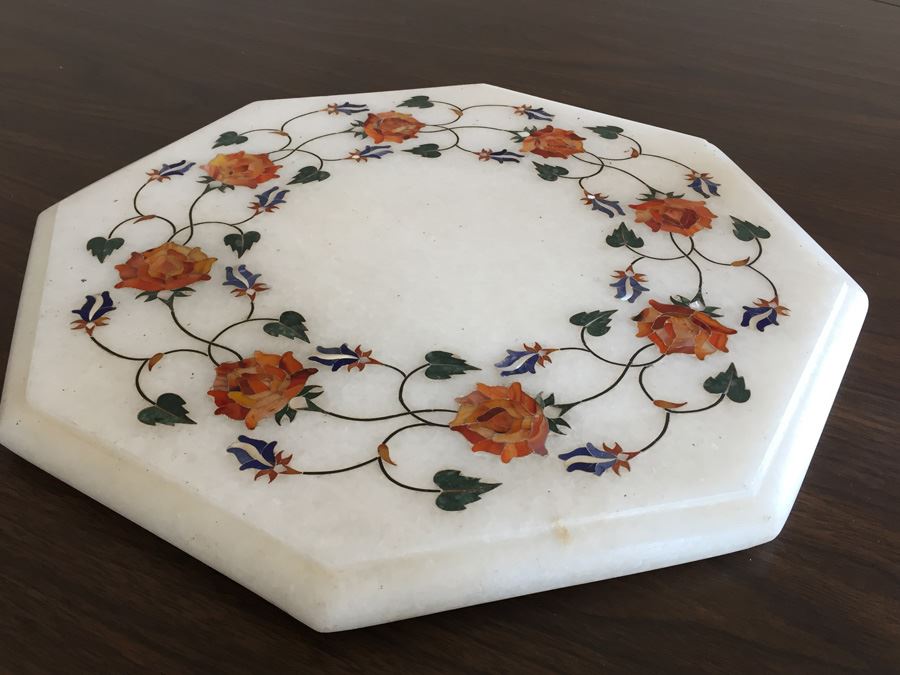 Beautiful Inlaid Marble Top From India [Photo 7]