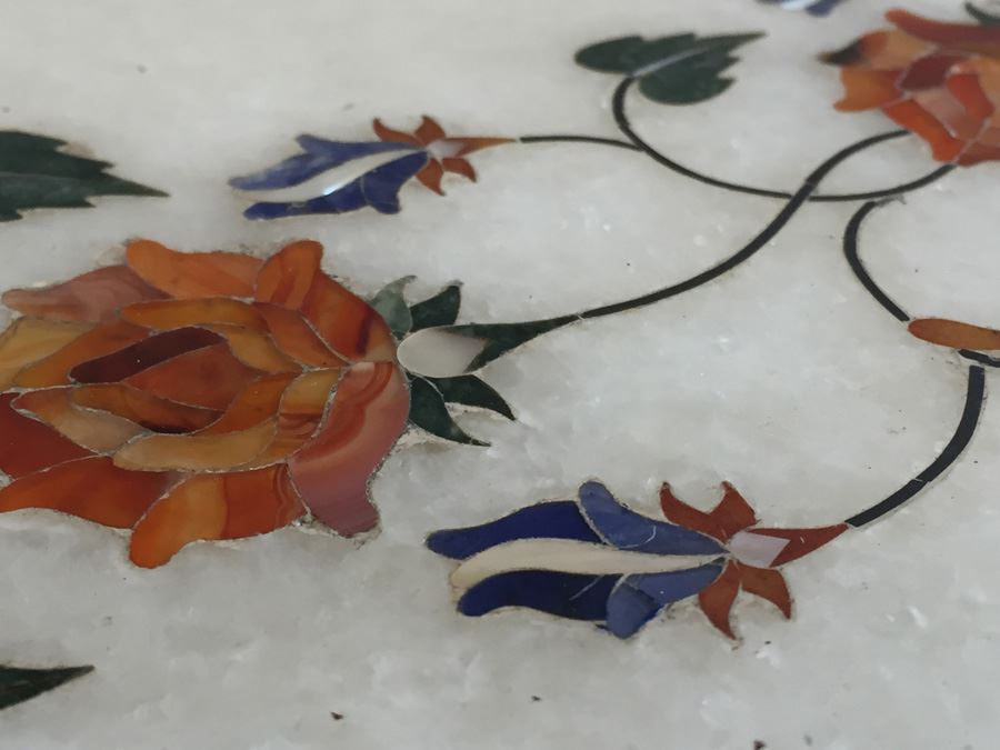 Beautiful Inlaid Marble Top From India [Photo 5]