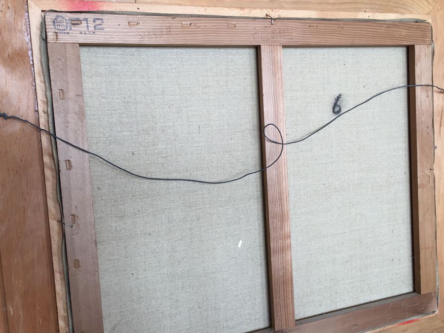 Original Oil Painting Of Mountain In The Mist By Mitsuzo Shimizu (1905 - 1986) [Photo 15]