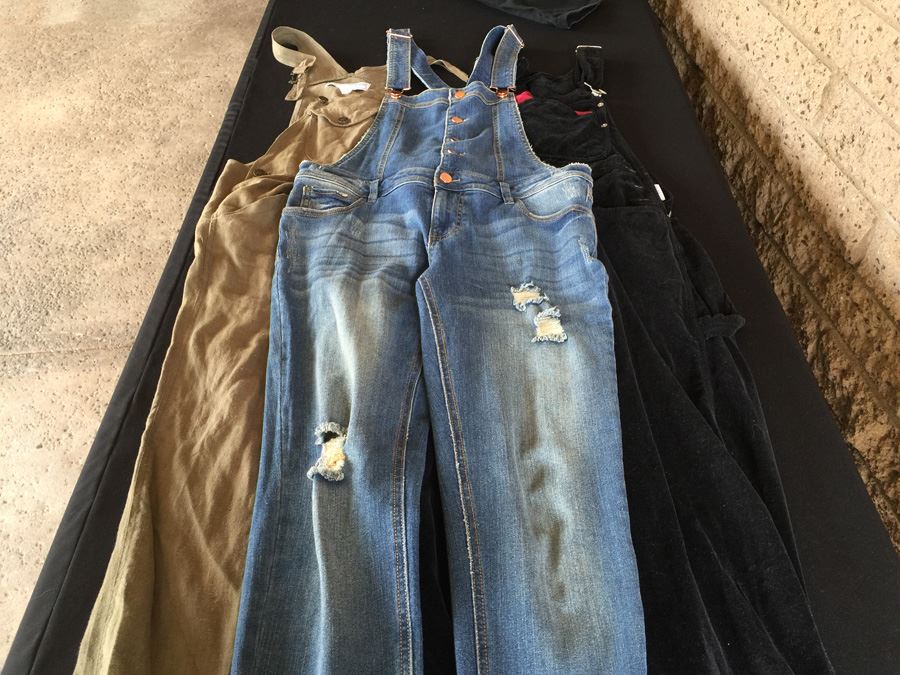 Denim Overall Lot Various Colors