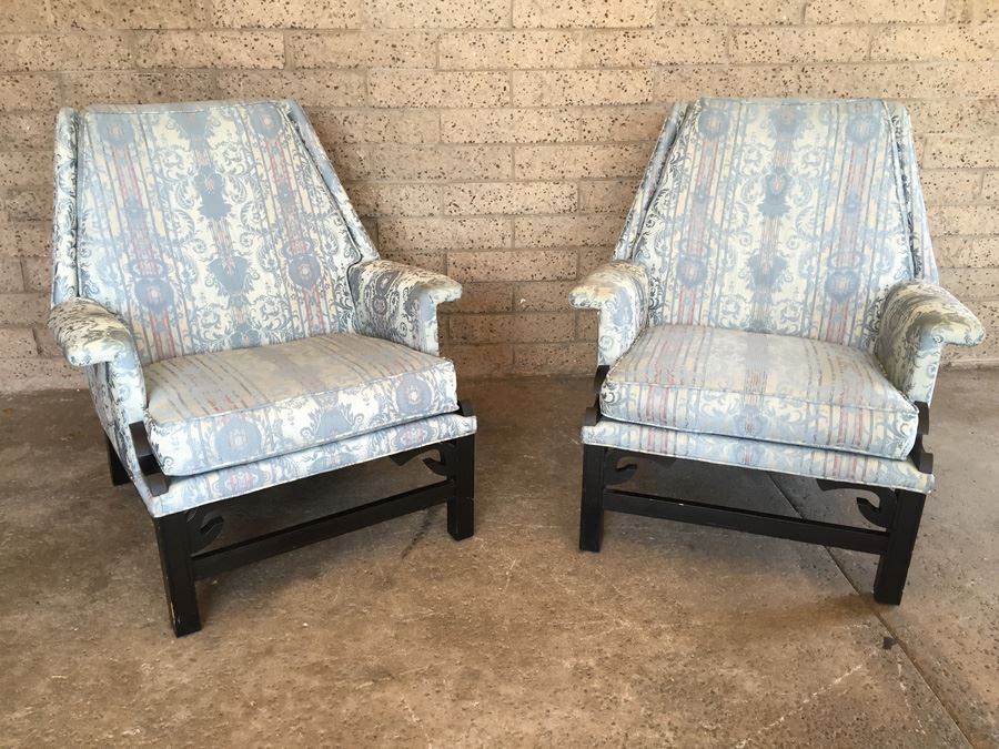 Pair Of Mid-Century Upholstered Chairs  [Photo 10]