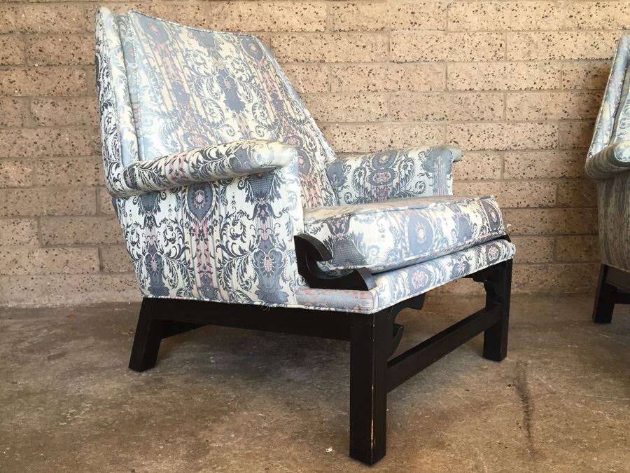 Pair Of Mid-Century Upholstered Chairs  [Photo 3]