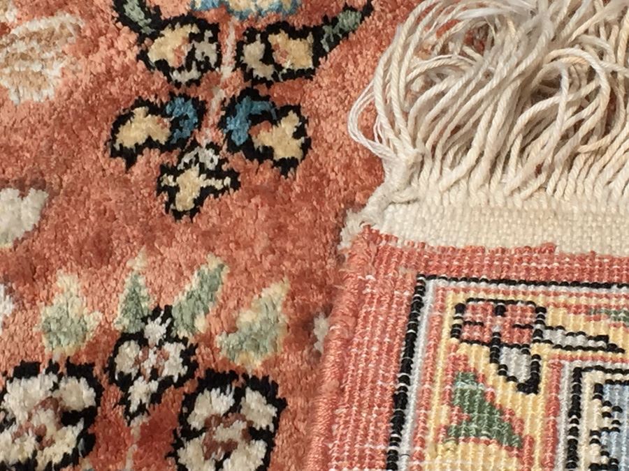 Stunning Hand Knotted Silk Rug Was Wall Mounted [Photo 15]