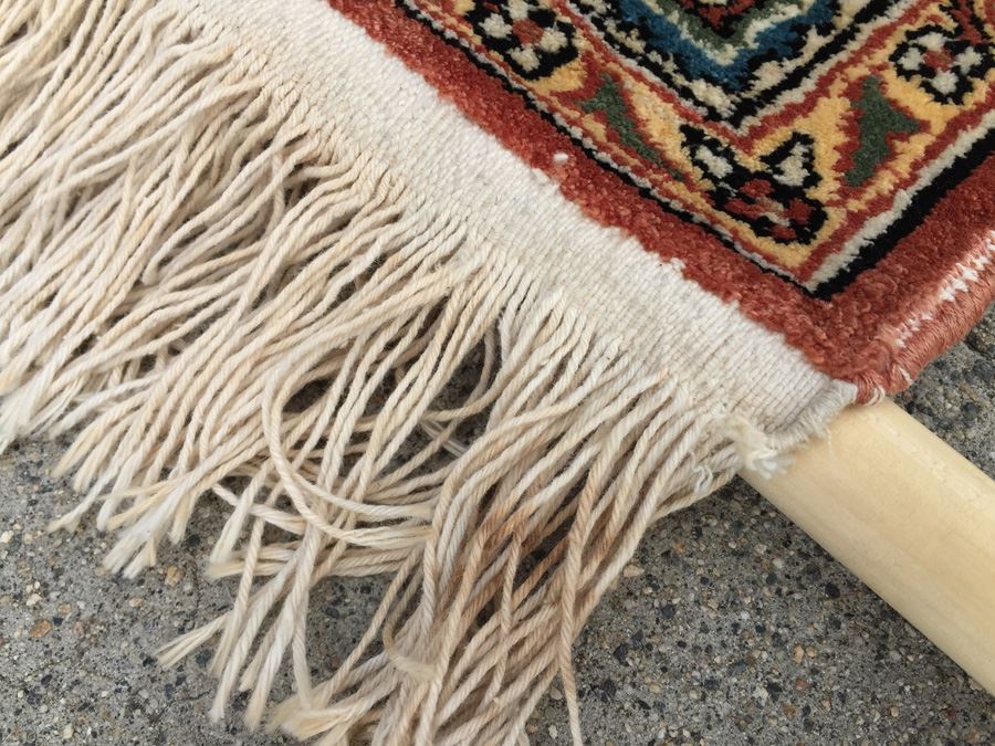 Stunning Hand Knotted Silk Rug Was Wall Mounted [Photo 11]