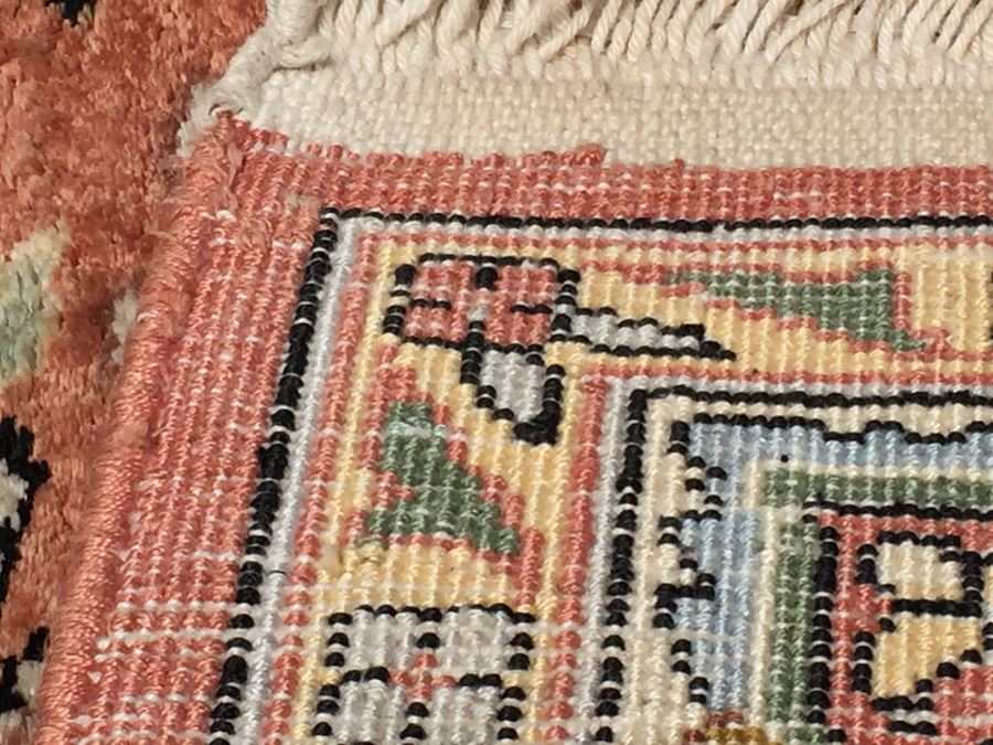 Stunning Hand Knotted Silk Rug Was Wall Mounted [Photo 14]