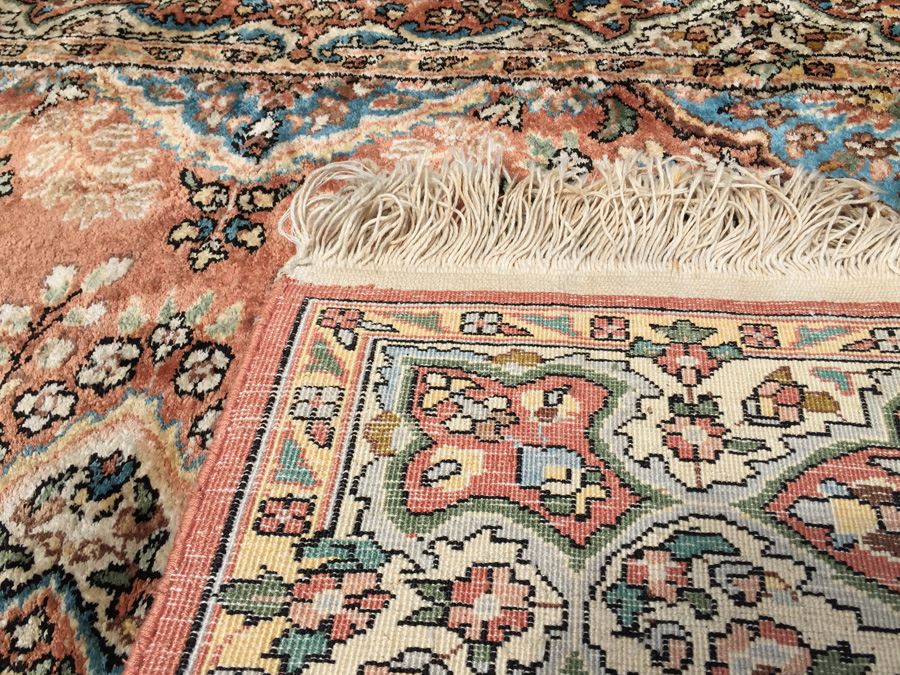 Stunning Hand Knotted Silk Rug Was Wall Mounted [Photo 13]