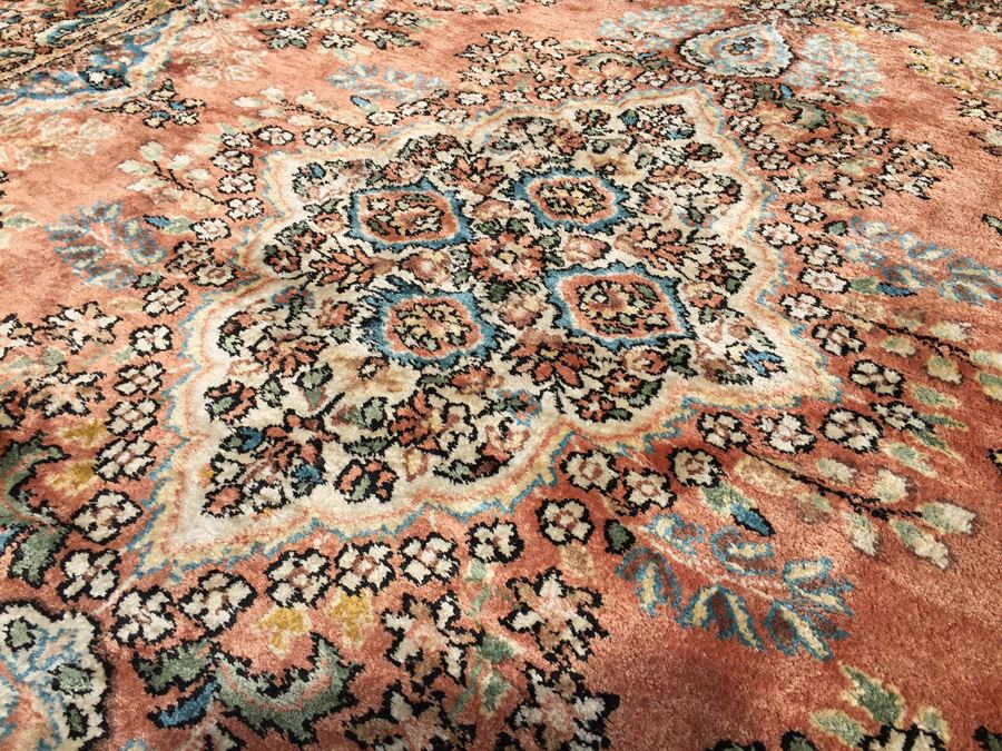 Stunning Hand Knotted Silk Rug Was Wall Mounted [Photo 8]