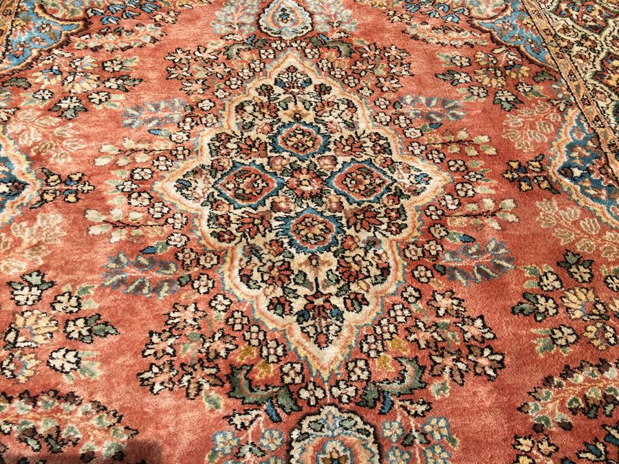Stunning Hand Knotted Silk Rug Was Wall Mounted [Photo 5]