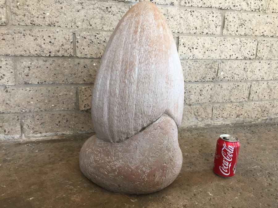 Large Signed Native American Garden Sculpture Signed On Lower Back But Signature Is Illegible [Photo 11]