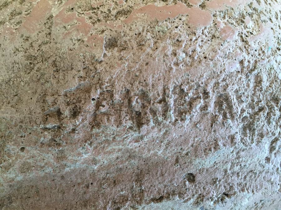 Large Signed Native American Garden Sculpture Signed On Lower Back But Signature Is Illegible [Photo 5]