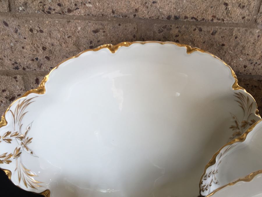 Elegant Haviland France Limoges Gold Rim China Set 74 Pieces [Photo 4]