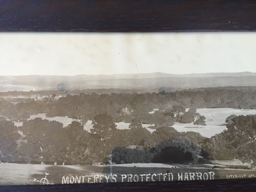 Vintage Framed Panoramic Photo Of Monterey's Protected Harbor From Monterey Chamber Of Commerce [Photo 7]
