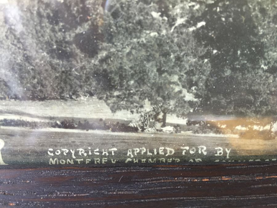 Vintage Framed Panoramic Photo Of Monterey's Protected Harbor From Monterey Chamber Of Commerce [Photo 3]