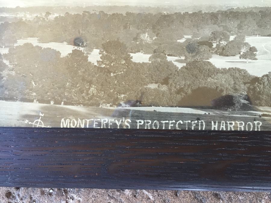 Vintage Framed Panoramic Photo Of Monterey's Protected Harbor From Monterey Chamber Of Commerce [Photo 2]