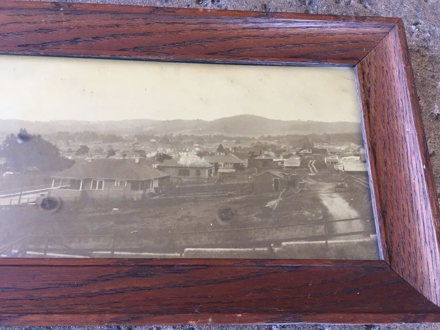 Vintage Framed Panoramic Photo Of Monterey's Protected Harbor Sepia Tone [Photo 3]