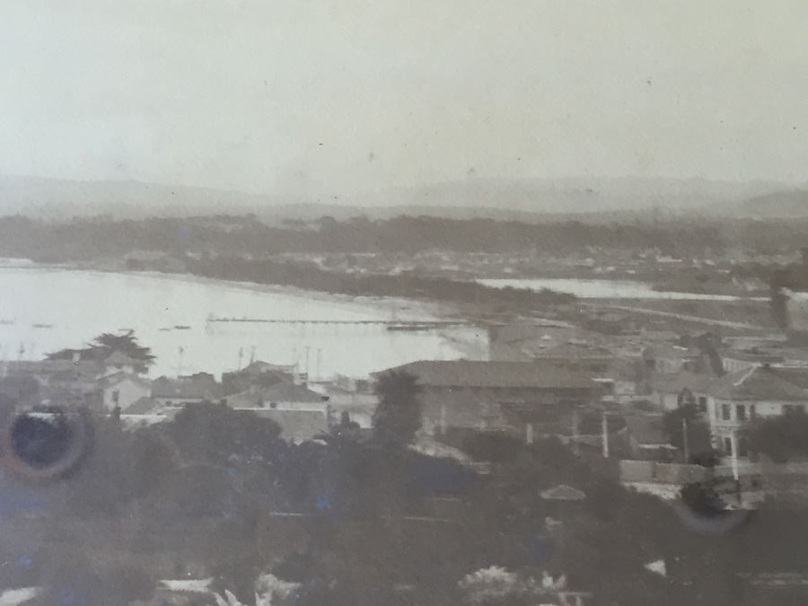 Vintage Framed Panoramic Photo Of Monterey's Protected Harbor Sepia Tone [Photo 9]
