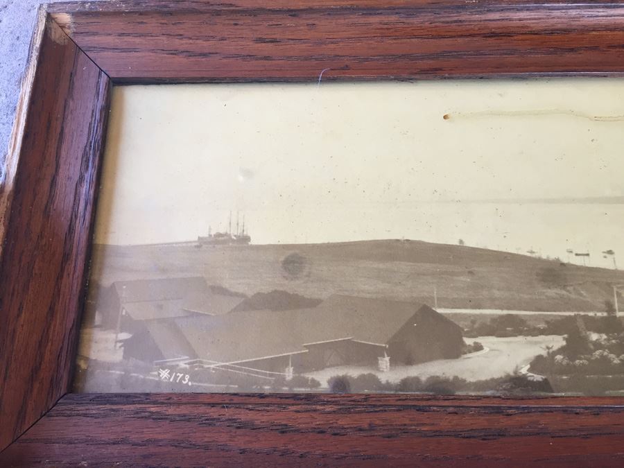 Vintage Framed Panoramic Photo Of Monterey's Protected Harbor Sepia Tone [Photo 4]