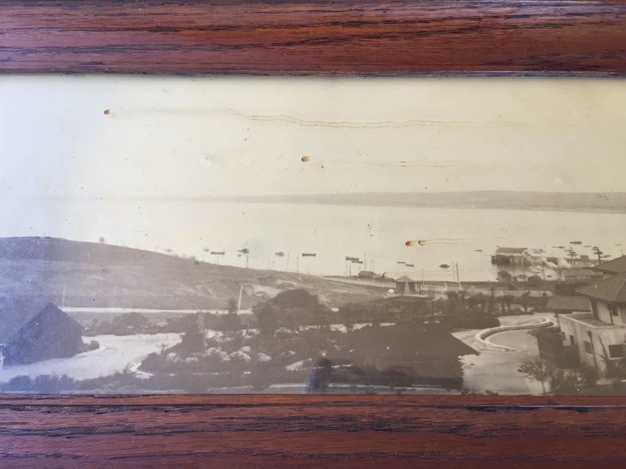 Vintage Framed Panoramic Photo Of Monterey's Protected Harbor Sepia Tone [Photo 5]