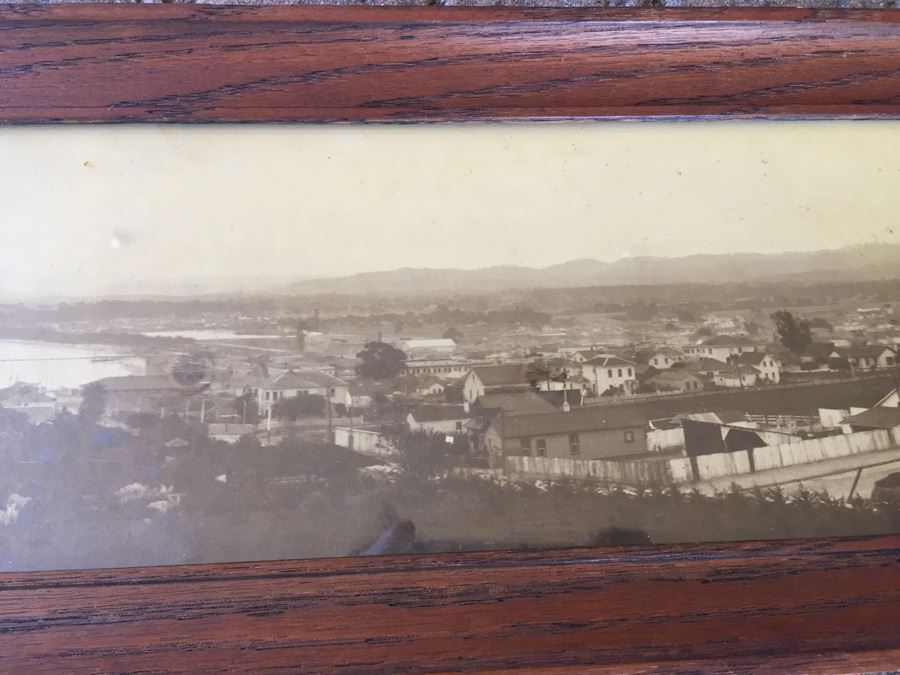 Vintage Framed Panoramic Photo Of Monterey's Protected Harbor Sepia Tone [Photo 7]