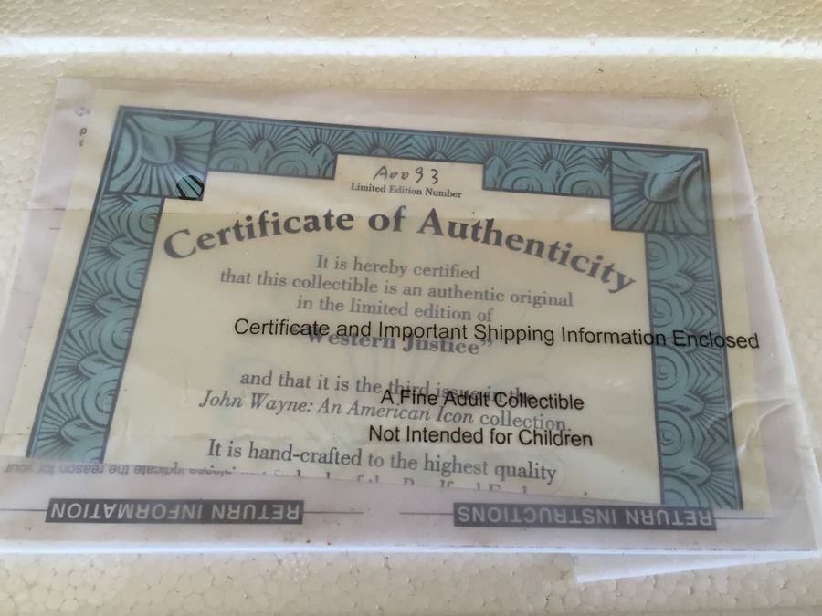 Collection Of Limited Edition John Wayne Collector's Plates [Photo 4]