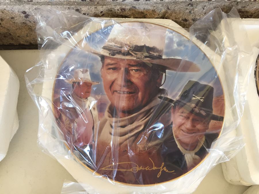 Collection Of Limited Edition John Wayne Collector's Plates