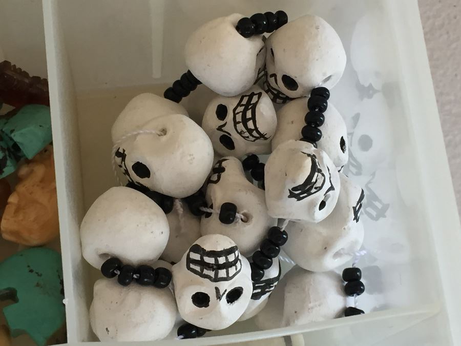 Large Collection Of Jewelry Making Items Including Jade, Turquoise, Agate, Carved Bone, Craft Supplies [Photo 15]