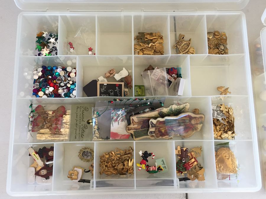 Large Collection Of Jewelry Making Items Including Jade, Turquoise, Agate, Carved Bone, Craft Supplies [Photo 29]