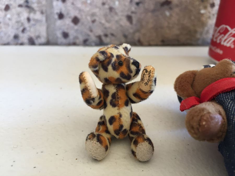 (5) Collection Of Miniature Jointed Teddy Bears Including Hermann Teddy Original Germany [Photo 7]