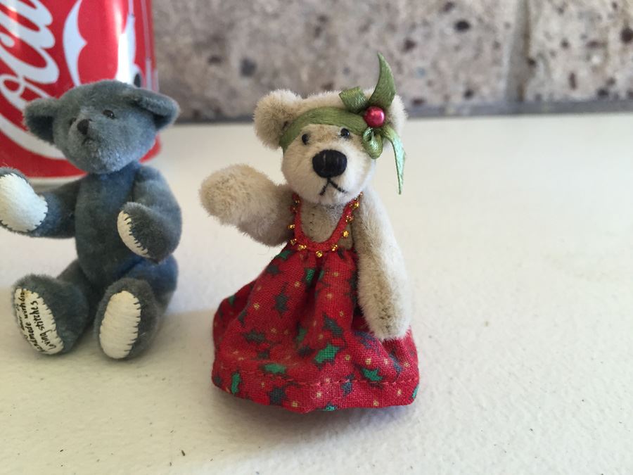 (5) Collection Of Miniature Jointed Teddy Bears Including Hermann Teddy Original Germany [Photo 5]