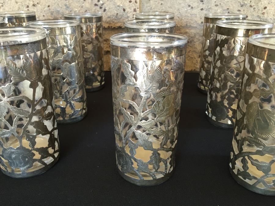 Sterling Silver Overlay Glasses O.V.M. Mexico [Photo 4]